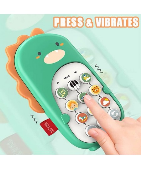 Baby Cell Phone Toys with Music Kids Teething Toys Play Phone Musical Educational Toys for 6 12 16 18 Months Baby Toddlers an...