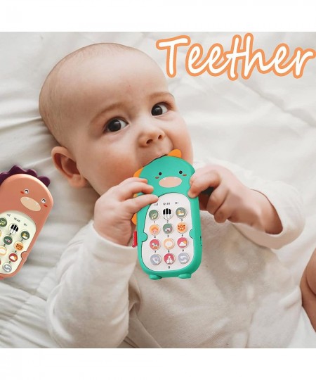 Baby Cell Phone Toys with Music Kids Teething Toys Play Phone Musical Educational Toys for 6 12 16 18 Months Baby Toddlers an...