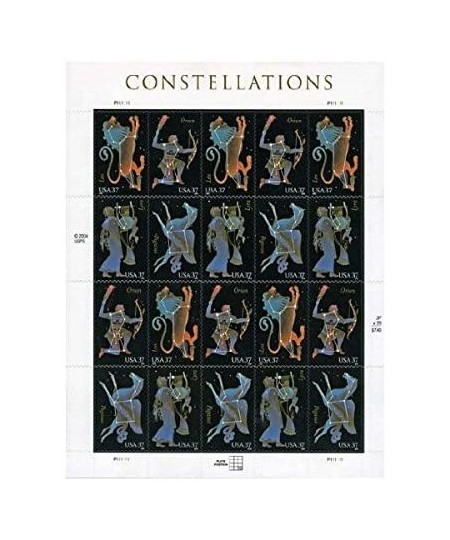 Constellations Sheet of Twenty 37 Cent Stamps Scott 3945-48 $24.75 - Collectible Postage Stamps