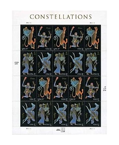 Constellations Sheet of Twenty 37 Cent Stamps Scott 3945-48 $24.75 - Collectible Postage Stamps