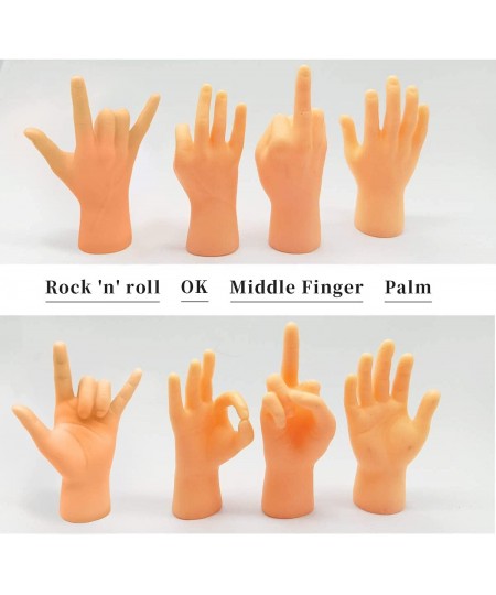 Tiny Hands Miniature Finger Puppets with Left & Right Hand Party Favors Educational TIK Tok Toys 8 Pieces (4 Mixed Style ) $1...