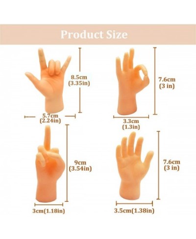 Tiny Hands Miniature Finger Puppets with Left & Right Hand Party Favors Educational TIK Tok Toys 8 Pieces (4 Mixed Style ) $1...