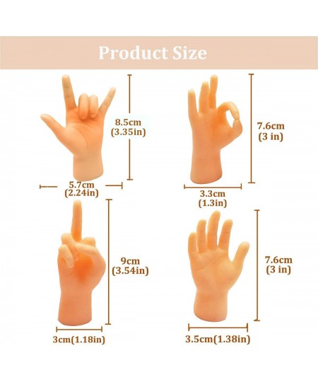 Tiny Hands Miniature Finger Puppets with Left & Right Hand Party Favors Educational TIK Tok Toys 8 Pieces (4 Mixed Style ) $1...