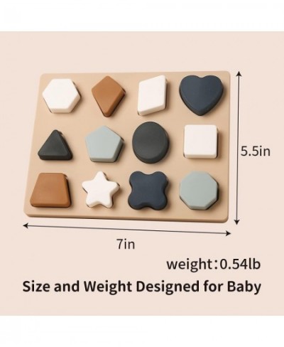 Silicone Stacking Toys Silicone Puzzle Board Shape Sorter Sensory Toys for Babies (Rose) $25.32 - Early Development & Activit...