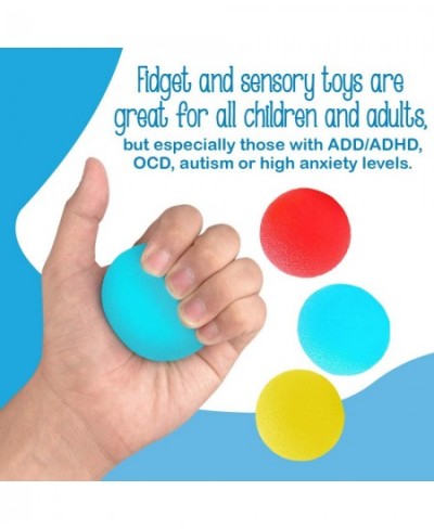 6-Pack of Stress Relief Balls - Tear-Resistant Stress Ball Non-Toxic BPA/Phthalate/Latex-Free (Colors as Shown) $28.29 - Sque...