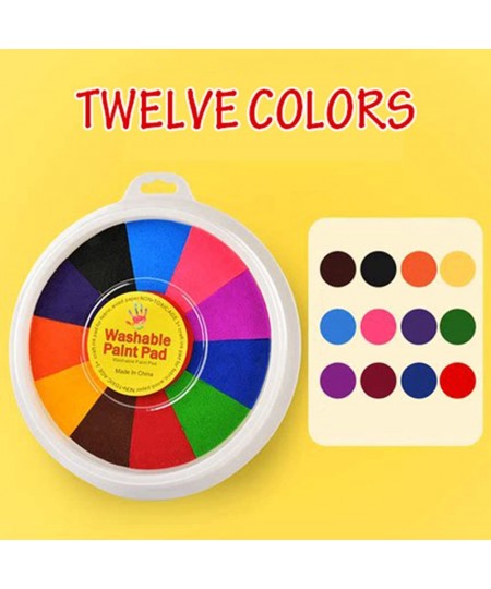 Funny Finger Painting Kit and Book 12 Color Washable Finger Drawing for Toddlers Non-Toxic Children's Paints Painting Supplie...