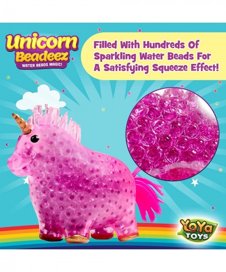 Unicorn Beadeez Stress Ball Fidget Toy | Quiet Squeeze Toy for Anxiety Relief Stress Anger Management Hand Strength Occupatio...