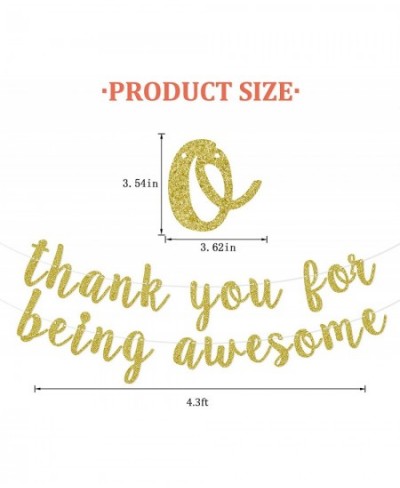 Thank You for Being Awesome Banner Inspirational Appreciation Birthday Friendship Graduation Banner for Employee Best Friend ...