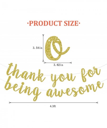 Thank You for Being Awesome Banner Inspirational Appreciation Birthday Friendship Graduation Banner for Employee Best Friend ...