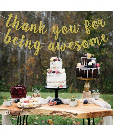 Thank You for Being Awesome Banner Inspirational Appreciation Birthday Friendship Graduation Banner for Employee Best Friend ...