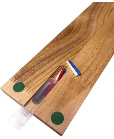 Cribbage Board | 3-Track Color Coded Real Pine Wood Cribbage Game with Deck of Cards and Premium Metal Cribbage Pegs $39.17 -...