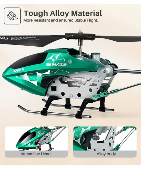 Remote Control Helicopter S107H-E Aircraft Toy with Altitude Hold One Key TakeOff/Landing 3.5 Channel High&Low Speed LED Ligh...