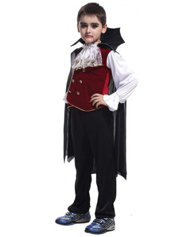 Kids Boys Gothic Vampire Costume Halloween Cosplay Vampire Noble Role Play Outfits Tops and Pants $49.72 - Kids' Costumes