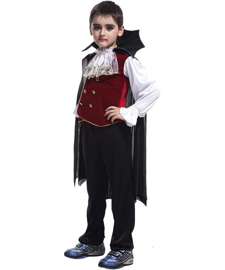 Kids Boys Gothic Vampire Costume Halloween Cosplay Vampire Noble Role Play Outfits Tops and Pants $49.72 - Kids' Costumes