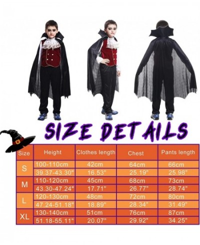 Kids Boys Gothic Vampire Costume Halloween Cosplay Vampire Noble Role Play Outfits Tops and Pants $49.72 - Kids' Costumes