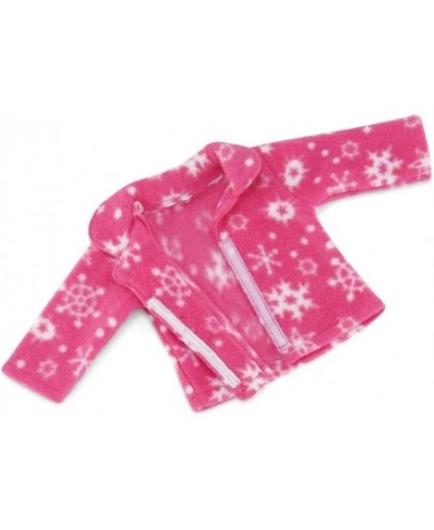 18-Inch Doll Clothes Gift Set for Kids Girls | Cozy Pink and White Snowflake Print 2 Piece 18" Doll Pajamas PJ Sleepwear Outf...