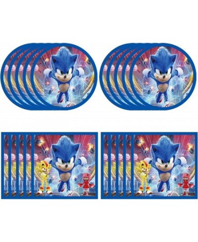 Sonic Birthday Party Supplies 20 Plates 20 Napkins for Sonic Party Supplies The Hedgehog Theme Party Decorations Favor $25.27...