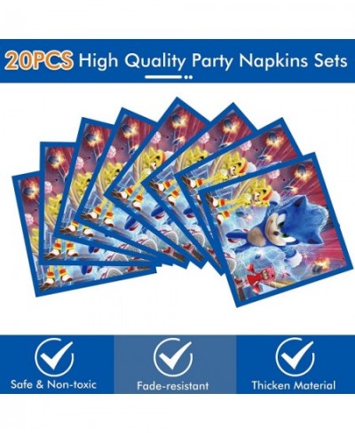 Sonic Birthday Party Supplies 20 Plates 20 Napkins for Sonic Party Supplies The Hedgehog Theme Party Decorations Favor $25.27...