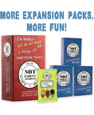 Not Parent Approved: The Original Hilarious Family Party Game and Expansion Pack 1 Bundle $41.72 - Board Games