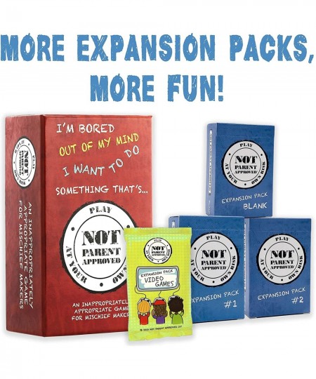 Not Parent Approved: The Original Hilarious Family Party Game and Expansion Pack 1 Bundle $41.72 - Board Games