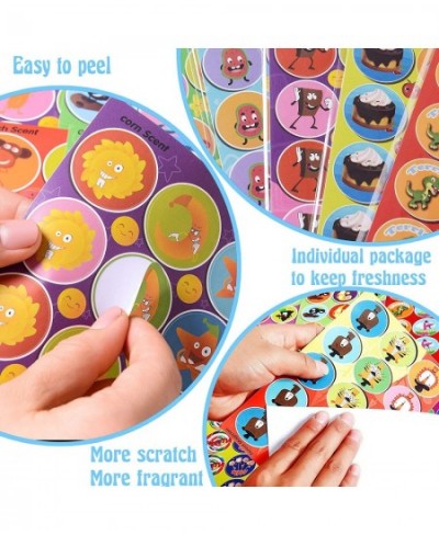 Scratch and Sniff Stickers 48 Sheets with 16 Scents Smelly Stickers for Kids & Teachers Variety Packs Super Scented Reward St...