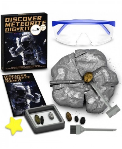 Meteorite Dig Kit - Educational Toys Excavate 6 Meteorite Specimen Campo Del Cielo Meteorite Stony Meteorite Fun Science Acti...