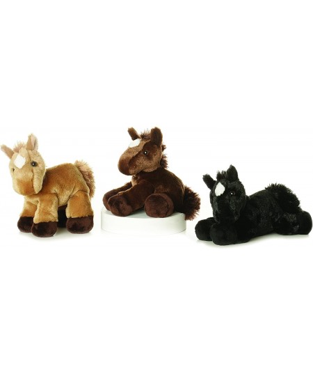 Aurora - Mini Flopsie - 8" Beau Black Horse $17.49 - Stuffed Animals & Teddy Bears