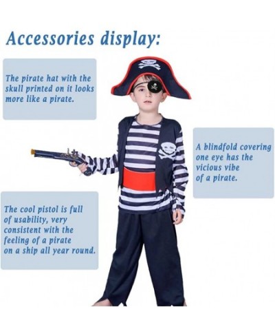 Pirate Costume Kids with Pirate Hat Pirate Eye Patches for Kids Pirate Suit for Halloween Fancy Dress Parties Birthday $28.97...