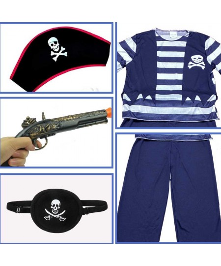 Pirate Costume Kids with Pirate Hat Pirate Eye Patches for Kids Pirate Suit for Halloween Fancy Dress Parties Birthday $28.97...