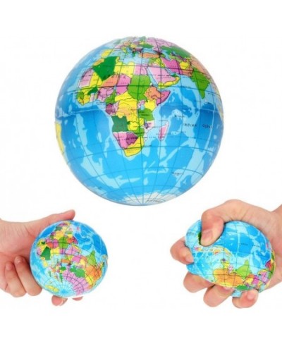 Squishy Squeeze Toys World Map Globe Palm Ball Slow Rising Stress Relief Toys f $11.08 - Miniature Novelty Toys