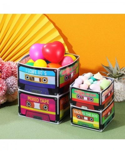 10 Pcs 80's 90's Cassette Tape Bucket Centerpiece Table Decor 90s 80s Party Decorations Favors for Adults Theme Hip Hop Music...