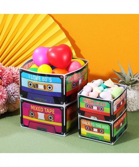 10 Pcs 80's 90's Cassette Tape Bucket Centerpiece Table Decor 90s 80s Party Decorations Favors for Adults Theme Hip Hop Music...