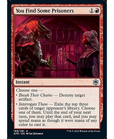 Magic: the Gathering - You Find Some Prisoners (169) - Adventures in The Forgotten Realms $10.53 - Trading Cards & Accessories