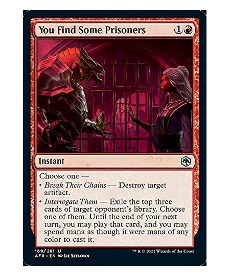 Magic: the Gathering - You Find Some Prisoners (169) - Adventures in The Forgotten Realms $10.53 - Trading Cards & Accessories