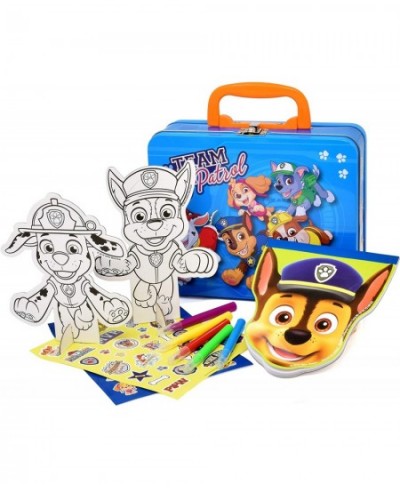 Patrol Coloring and Activity Tin Box Includes Markers Stickers Mess Free Crafts Color Kit in Tin Box for Toddlers Boys and Ki...