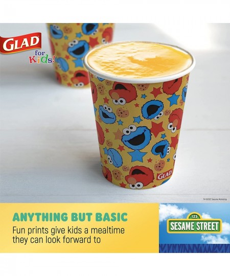 for Kids Sesame Street Elmo & Cookie Monster Paper Cups | Elmo & Cookie Monster Cups with Stars Kids Drinking Cups | Sesame S...