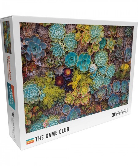 Succulent - 1000 Piece Jigsaw Puzzle - Bright Unique Puzzle of Colorful Succulent Plants - Fun Challenge for Adults Teens and...