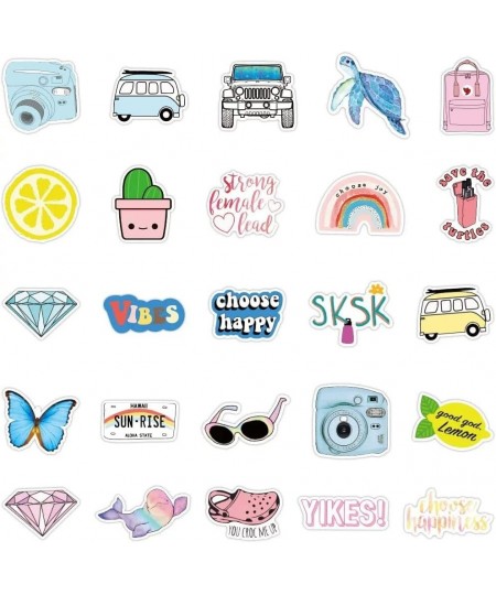 100 Pcs Cute Stickers for Water Bottles Vinyl Waterproof Stickers Aesthetic Stickers Vsco Stickers for Laptop Phone Guitar an...