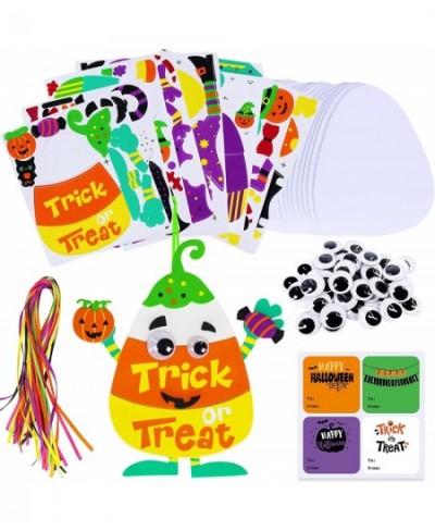 24 Sets Halloween Crafts Kits Fall Crafts DIY Halloween Ornaments Decorations Art Sets Pumpkin Monster Jack-o'-Lantern Foam S...