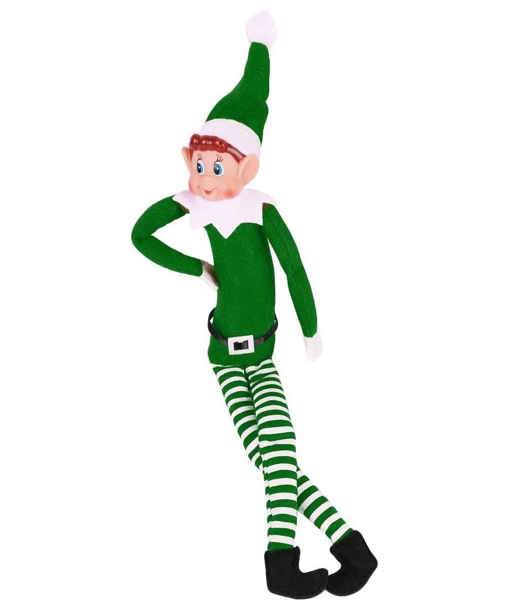 12'' Long Leg Soft Body Vinyl Face Plush Dolls Elf Ornaments Decor for Christmas Holiday St. Patrick 's Day Decoration Gift G...