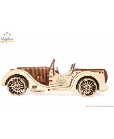 VM-01 Roadster Vehicle – 3D Wooden Art DYI – Fun Projects for Adults and Children – 3D Mechanical Working Model – Plywood Mat...