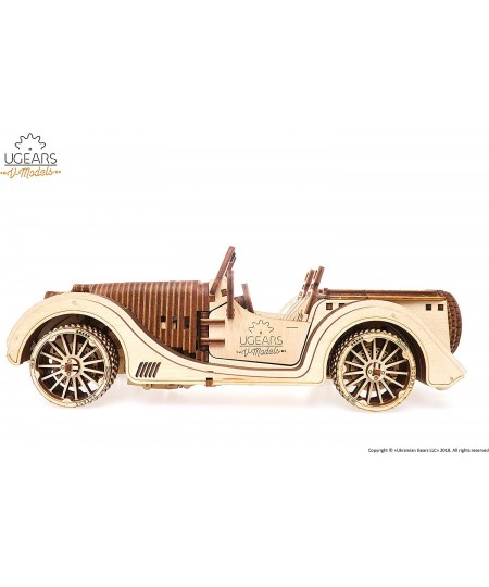 VM-01 Roadster Vehicle – 3D Wooden Art DYI – Fun Projects for Adults and Children – 3D Mechanical Working Model – Plywood Mat...