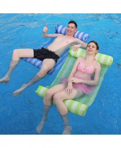 2-Pack Swimming Pool Float Hammock Multi-Purpose Inflatable Hammock Pool Hammock (Saddle Lounge Chair Hammock Drifter) Water ...