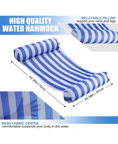 2-Pack Swimming Pool Float Hammock Multi-Purpose Inflatable Hammock Pool Hammock (Saddle Lounge Chair Hammock Drifter) Water ...