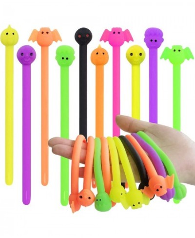 24 Pack Halloween Stretchy Strings Toy Pack Toys Great for Kids Students Treat Bags Gifts Stress Relief Party Favors (Hallowe...