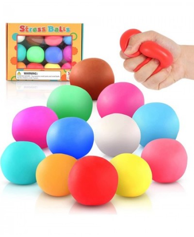 Squishy Stress Balls 12 Pack for Kids & Adults Super Soft Slow Rising Balls Squeeze Ball Stretchy Fidget Ball for Anxiety Str...