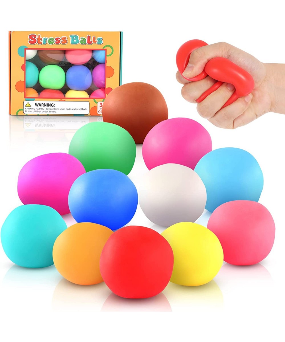 Squishy Stress Balls 12 Pack for Kids & Adults Super Soft Slow Rising Balls Squeeze Ball Stretchy Fidget Ball for Anxiety Str...