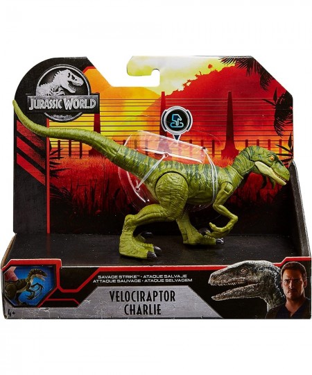 Jurassic World Savage Strike Dinosaur Figure Smaller Size Attack Move Iconic to Species Movable Arms & Legs Great Gift for Ag...