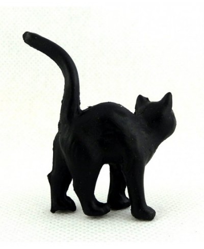 House Miniature Animal Pet Halloween Accessory Black Cat Standing $17.16 - Dollhouse Accessories