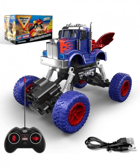 4WD Remote Control Car RC Toys 1:22 Scale 4WD Off Road RC Trucks Monster Truck All Terrain Cars with LED Lights Toys Gifts fo...